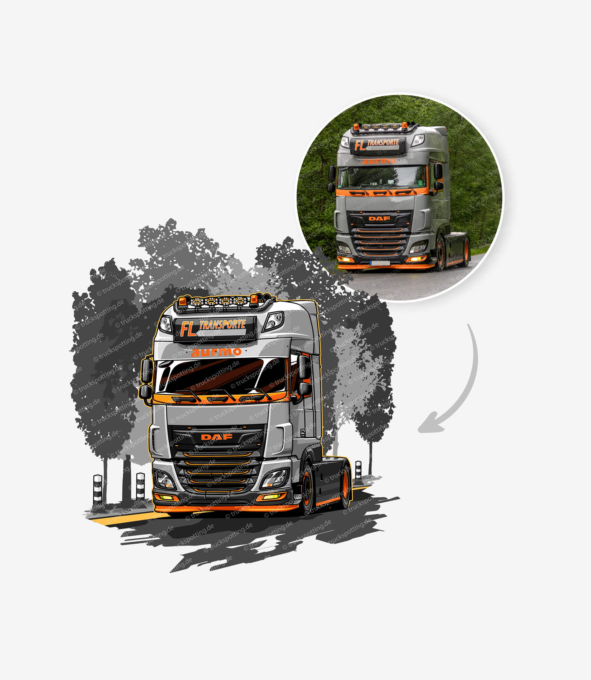 Dein Truck im Comic Style