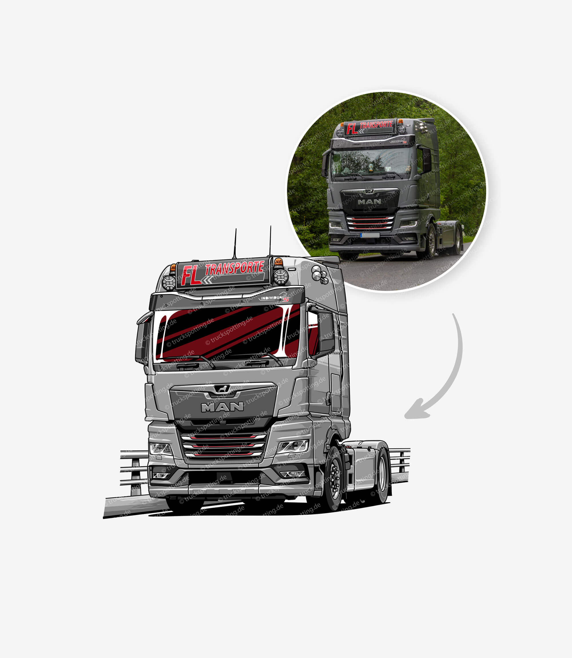 Dein Truck im Comic Style