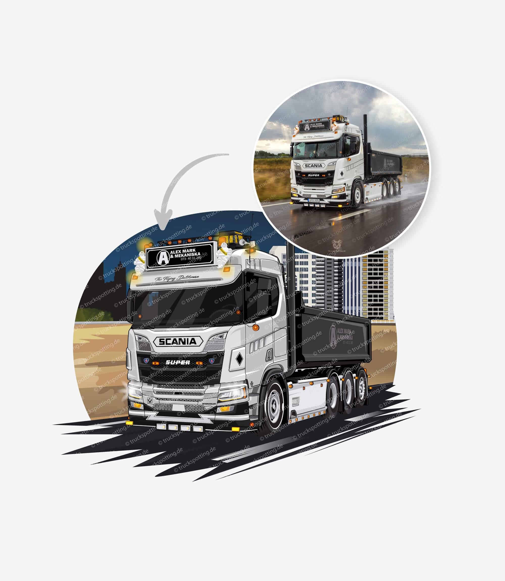 Dein Truck als Illustration