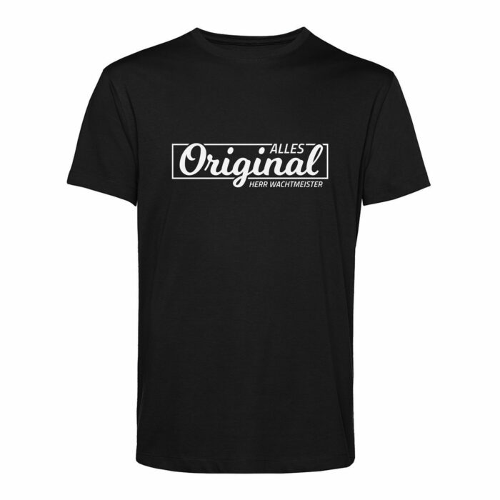 Alles Original | Herren Shirt | Vorderseite | Farbe: Schwarz